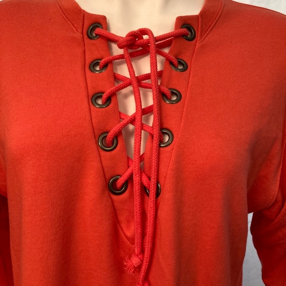 PINK Victoria's Secret Orange Sweatshirt - LAST DAY! - Picture 3 of 8